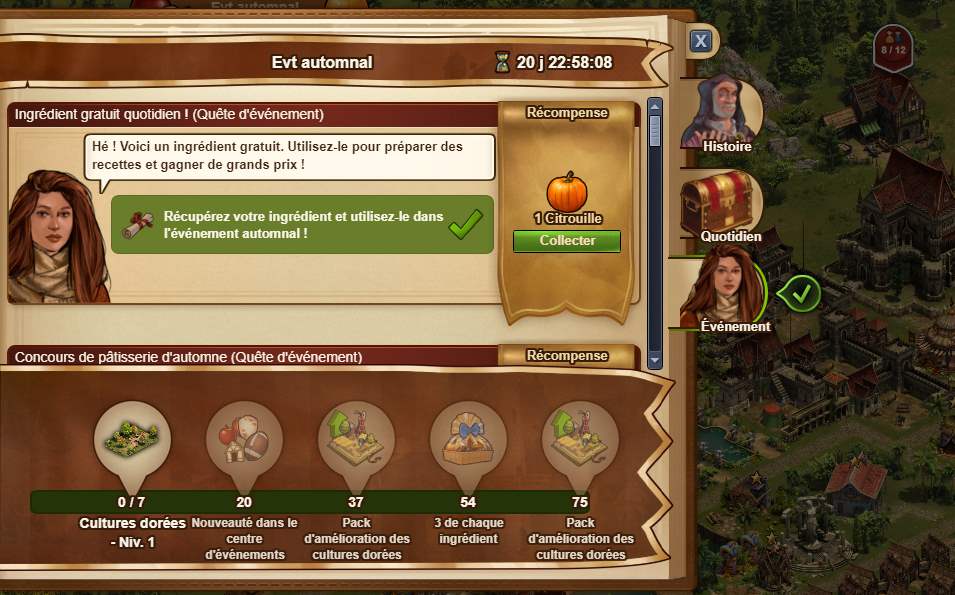 L'événement automnal 2021 sur Forge of Empires démarre ce jour !