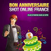 Cinquième anniversaire de Shot Online France