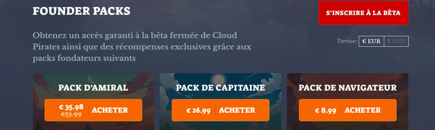 Cloud Pirates Pack Fondateurs