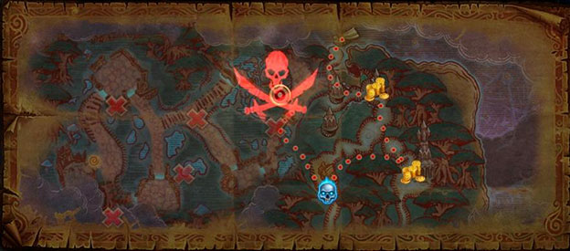 Cloud Pirates carte au trésor